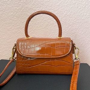 Mini Snakeskin Leather Bag